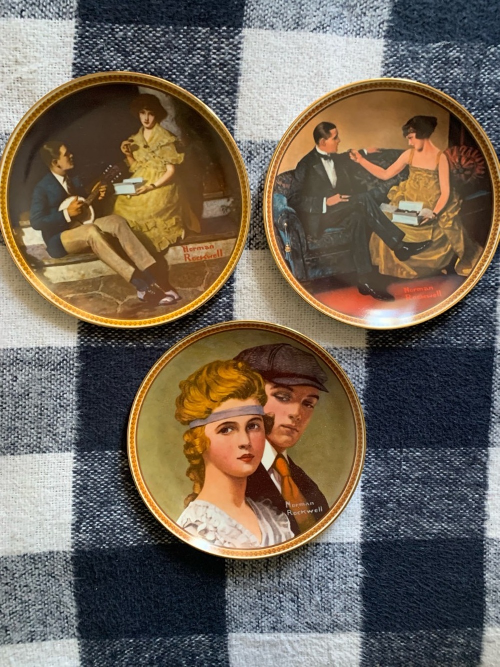 Norman Rockwell plates